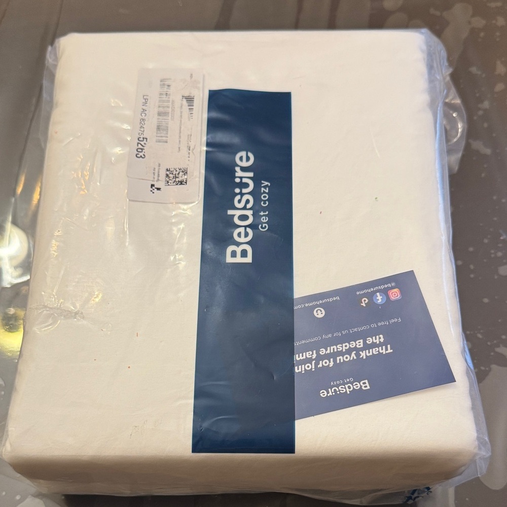 Bedsure King White Duvet Cover Pillowcase Set King Size